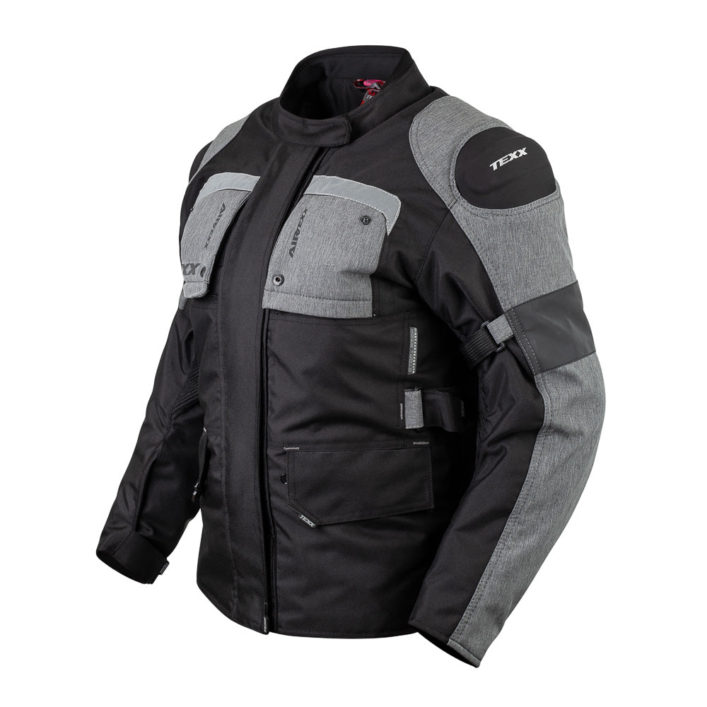 Jaqueta Texx Armor Lady Feminina Preta Cinza