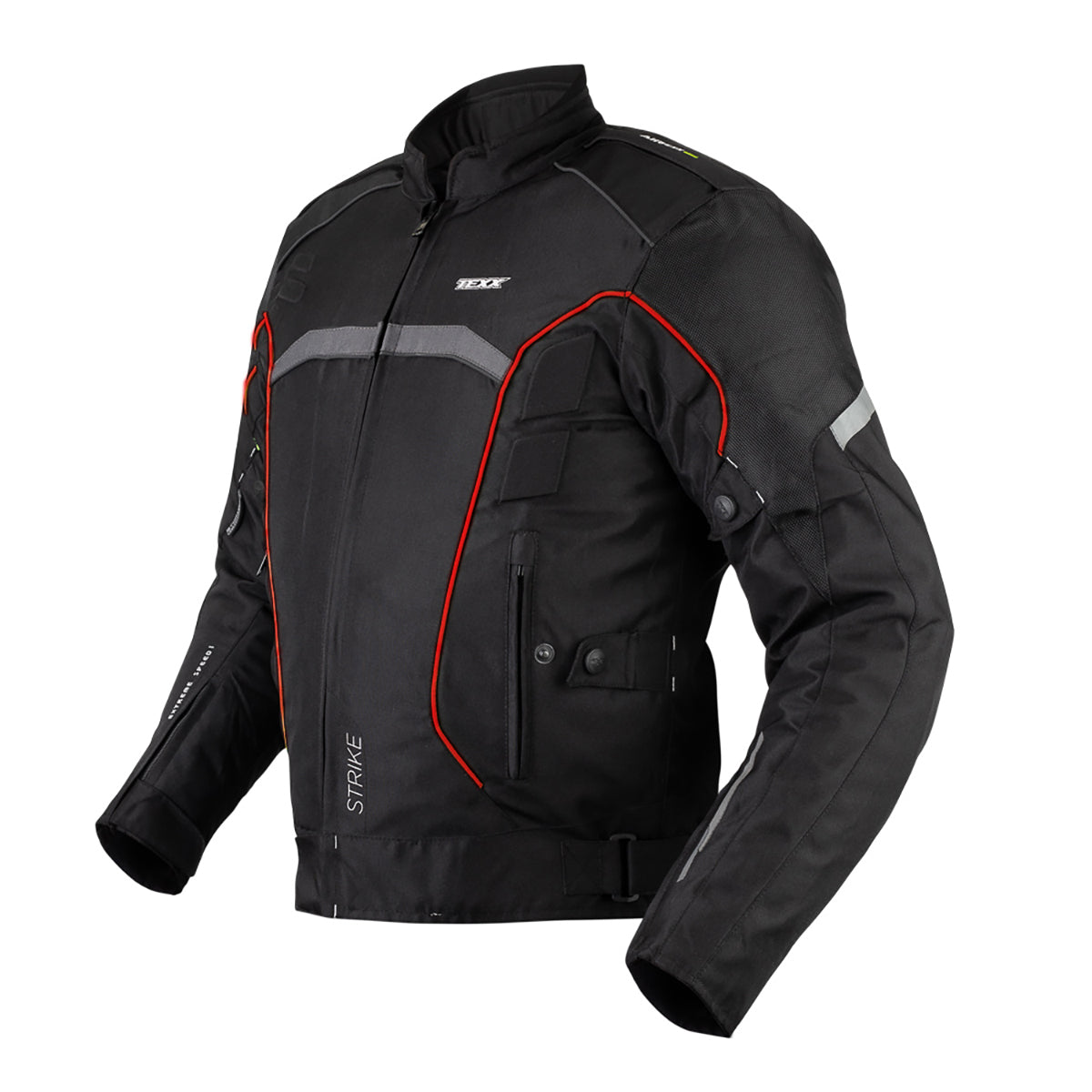 Jaqueta Texx New Strike V2 Masculina Preta Vermelha